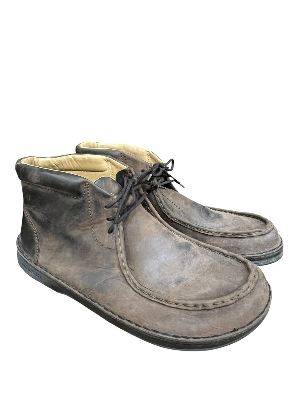 Footprints BIRKENSTOCK Ankle Boots oiled leather TACOMA Lace Brown Size 13 / 46E